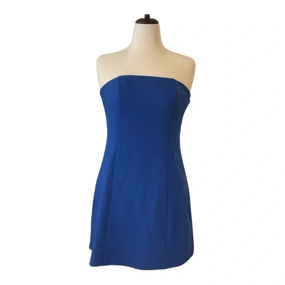 NWT A New Day Mini A-Line Blue Strapless Dress Size 12 - Picture 2 of 9